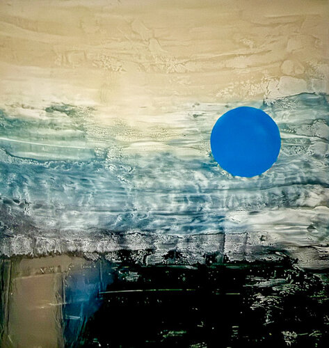 BLEU 1 di claire lassonnery, Pittura in vendita su Singulart