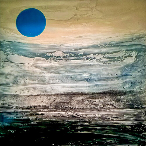 BLEU 2 di claire lassonnery, Pittura in vendita su Singulart