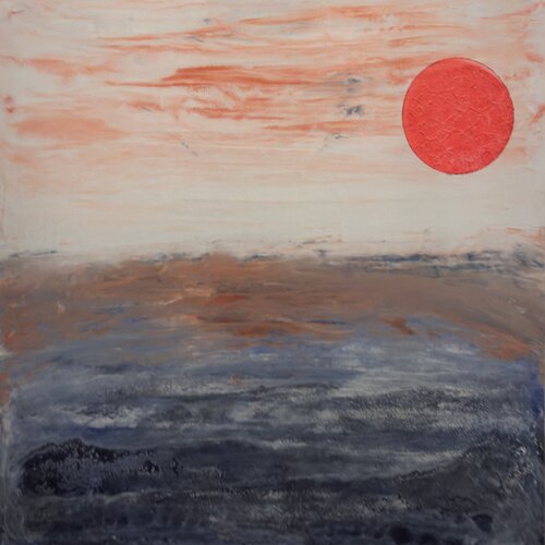 SOLEIL ROUGE von claire lassonnery, Malerei kaufen auf Singulart
