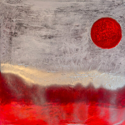 ROUGE CENDRE by claire lassonnery, Painting for Sale on Singulart