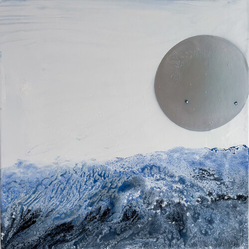 BLANC ARGENT 1 de claire lassonnery, Pintura a la venta en Singulart