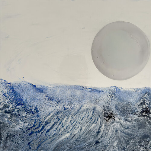BLANC ARGENT 2 de claire lassonnery, Pintura a la venta en Singulart