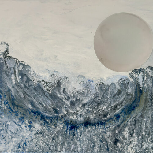 BLANC ARGENT 5 de claire lassonnery, Pintura a la venta en Singulart