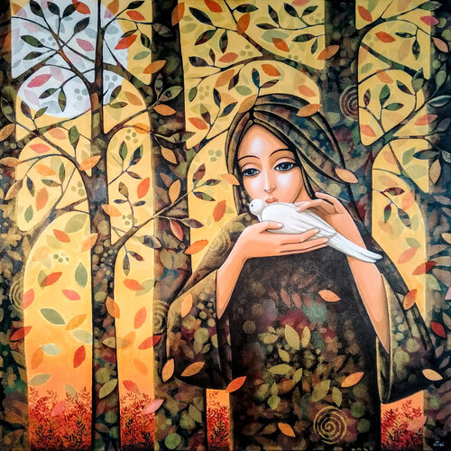 Carezza d'autunno di Daniela Prezioso Einwaller, Pittura in vendita su Singulart