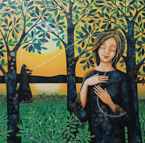 La melodia del tramonto di Daniela Prezioso Einwaller, Pittura in vendita su Singulart