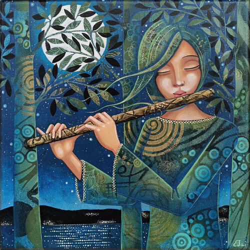 Flauto notturno by Daniela Prezioso Einwaller, 油畫 for Sale on Singulart