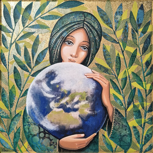 Il mondo nelle mani by Daniela Prezioso Einwaller, 油畫 for Sale on Singulart