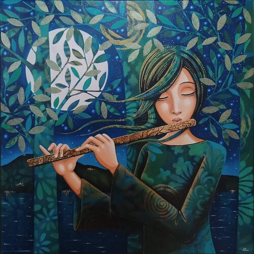 Flauto notturno 2024 van Daniela Prezioso Einwaller, Schilderij te koop op Singulart