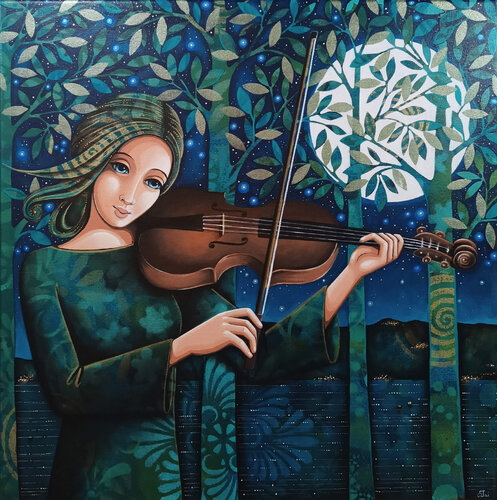 Violino notturno by Daniela Prezioso Einwaller, 絵画 for Sale on Singulart