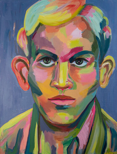 Carl original painting de Emily Thornton, Pintura a la venta en Singulart