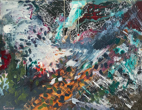 Light Through the Veil par Oleksandr Perminov, Peinture en vente sur Singulart