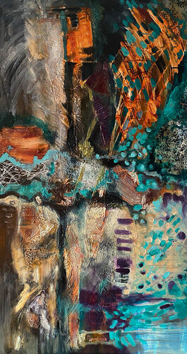 “Whisper in the Silence of Space” par Oleksandr Perminov, Peinture en vente sur Singulart