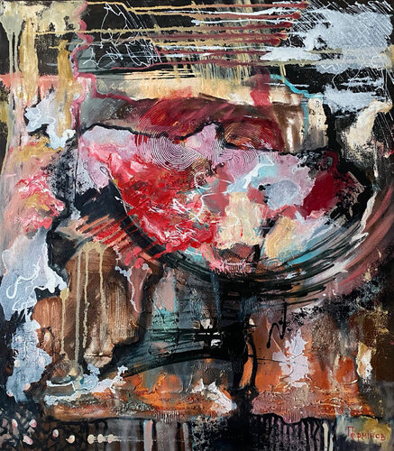 Intention to Say Something par Oleksandr Perminov, Peinture en vente sur Singulart