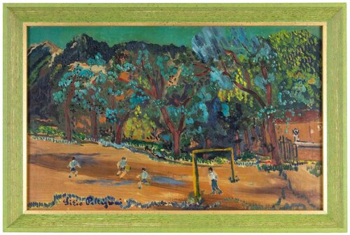 Football Match by Sirio Pellegrini, Painting for Sale on Singulart