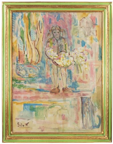 Girl by Sirio Pellegrini, Painting for Sale on Singulart
