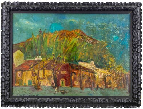 View of Monte dé Cocci Rome by Sirio Pellegrini, Painting for Sale on Singulart