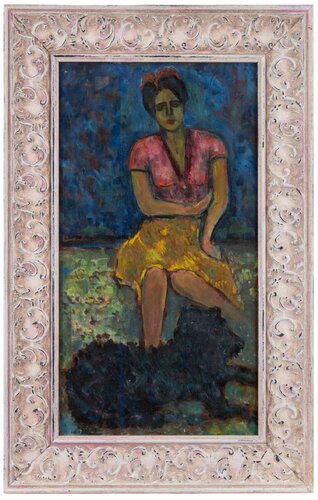 Young Girl by Sirio Pellegrini, Painting for Sale on Singulart