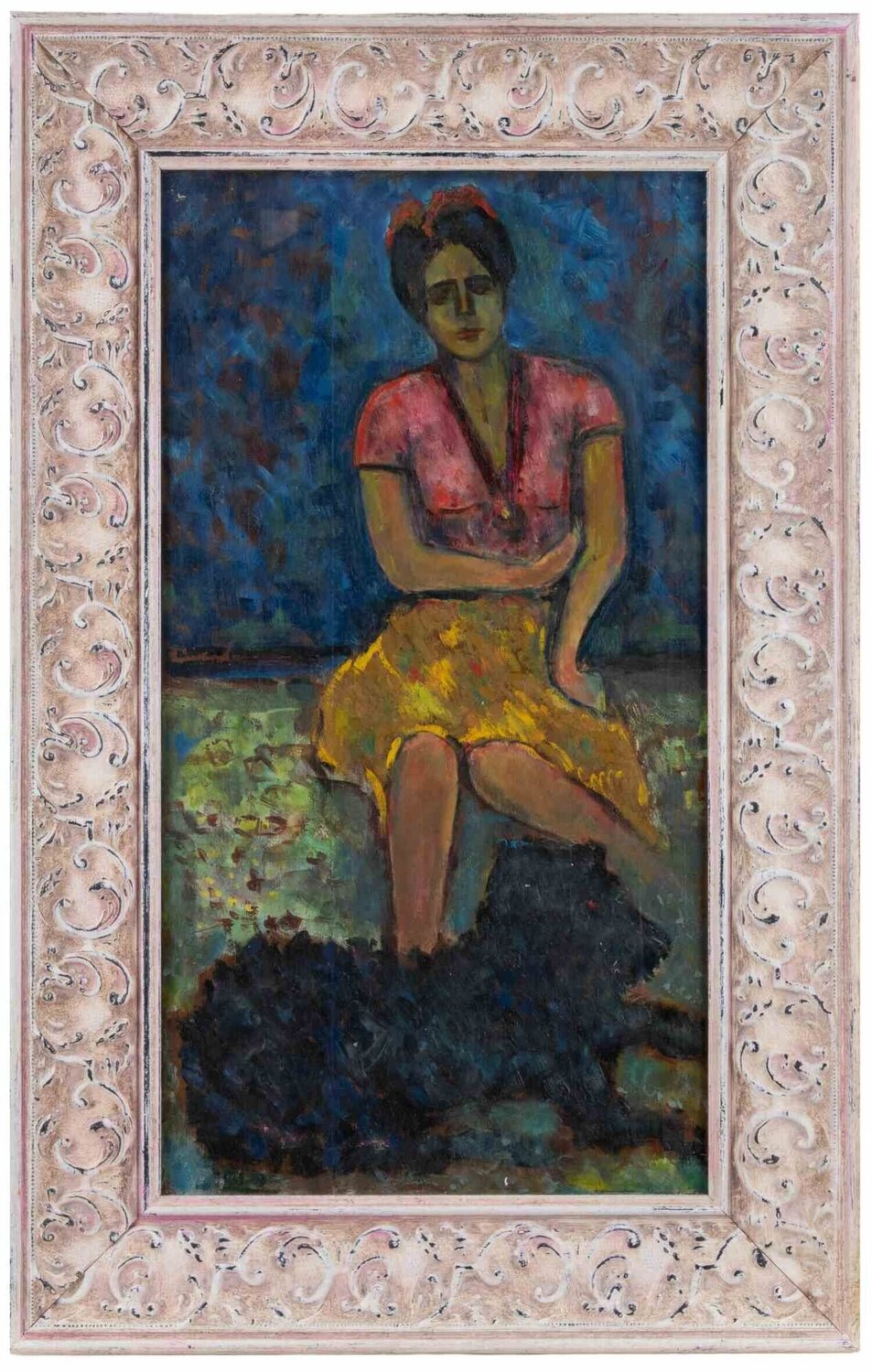Young Girl Sirio Pellegrini Peinture originale à vendre