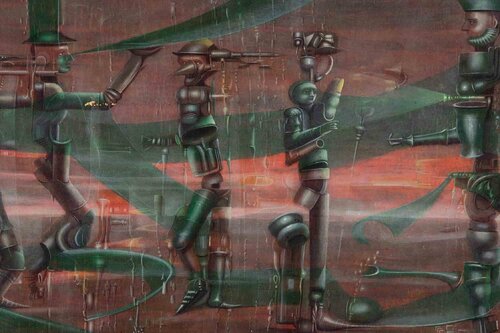 Geschichte vom Soldaten van Franz Bayer, Schilderij te koop op Singulart