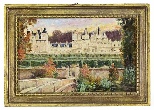 French Castle par Hippolyte Camille Delpy, Peinture en vente sur Singulart