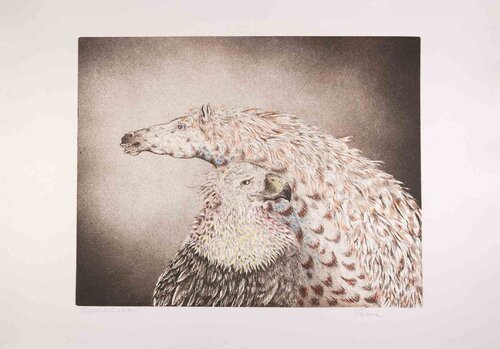 Eagle and Horse van Benito Trolese, Afdruk te koop op Singulart