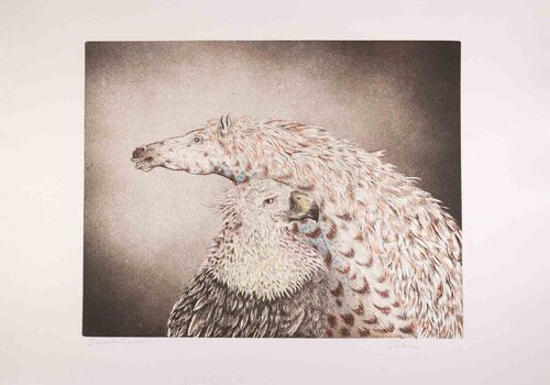 Eagle and Horse van Benito Trolese, Afdruk te koop op Singulart