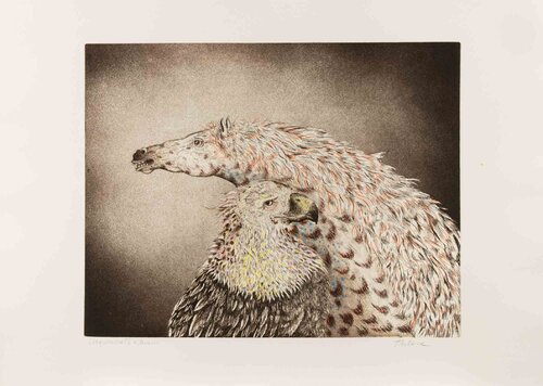 Eagle and Horse par Benito Trolese, Édition en vente sur Singulart