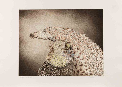 Eagle and Horse de Benito Trolese, Impresión a la venta en Singulart