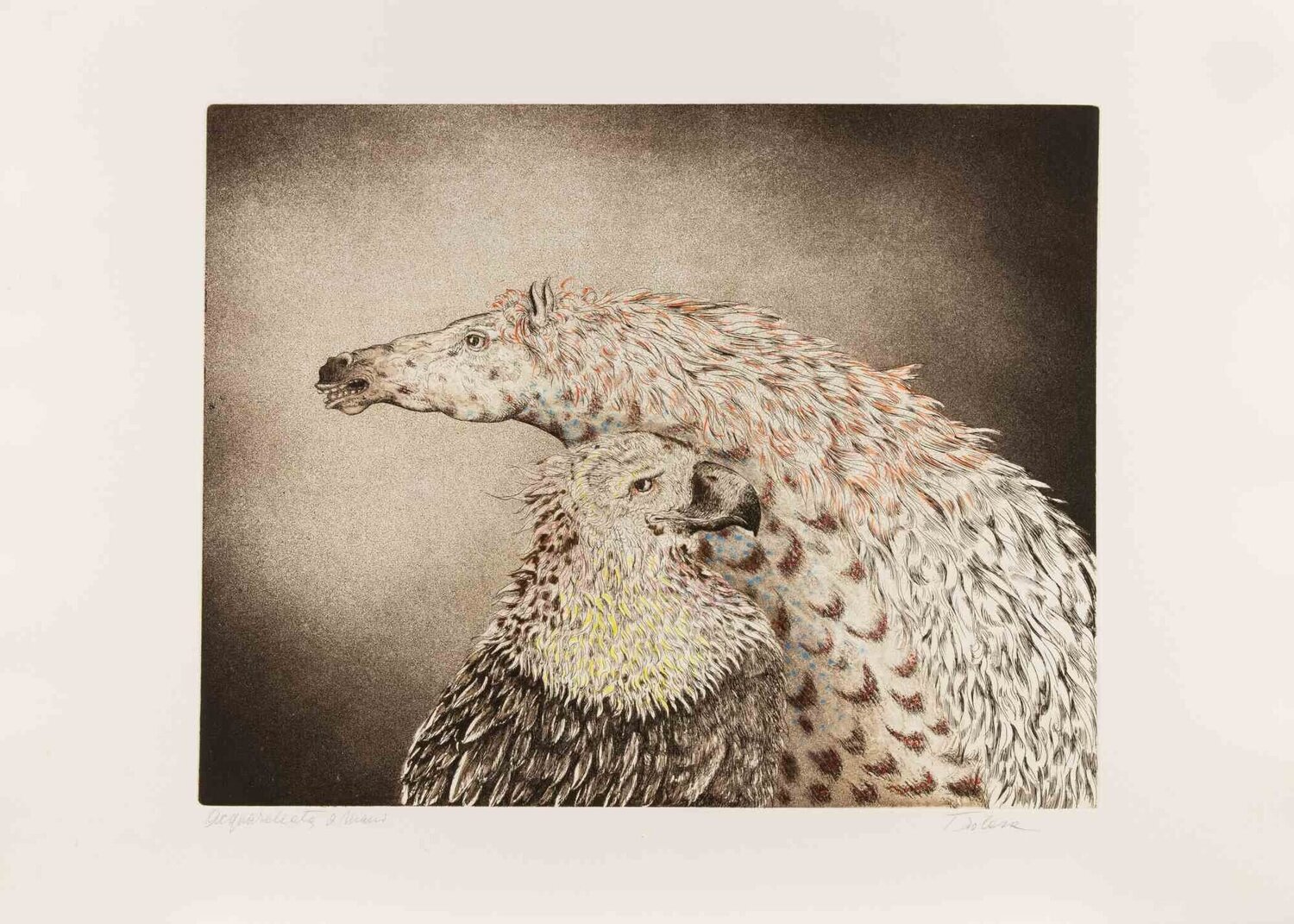 Eagle and Horse Benito Trolese Print for sale