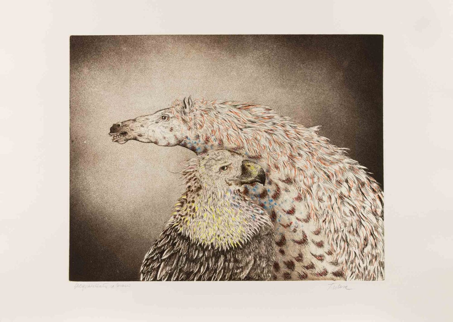 Eagle and Horse Benito Trolese Impresión en venta
