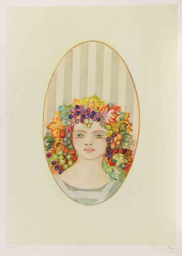 Portait in an Oval by Felicita Frai, Print for Sale on Singulart