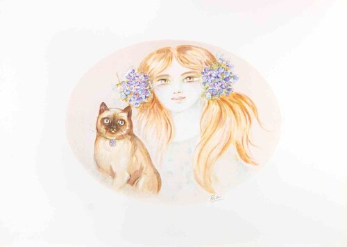 Portrait de Felicita Frai, Impresión a la venta en Singulart