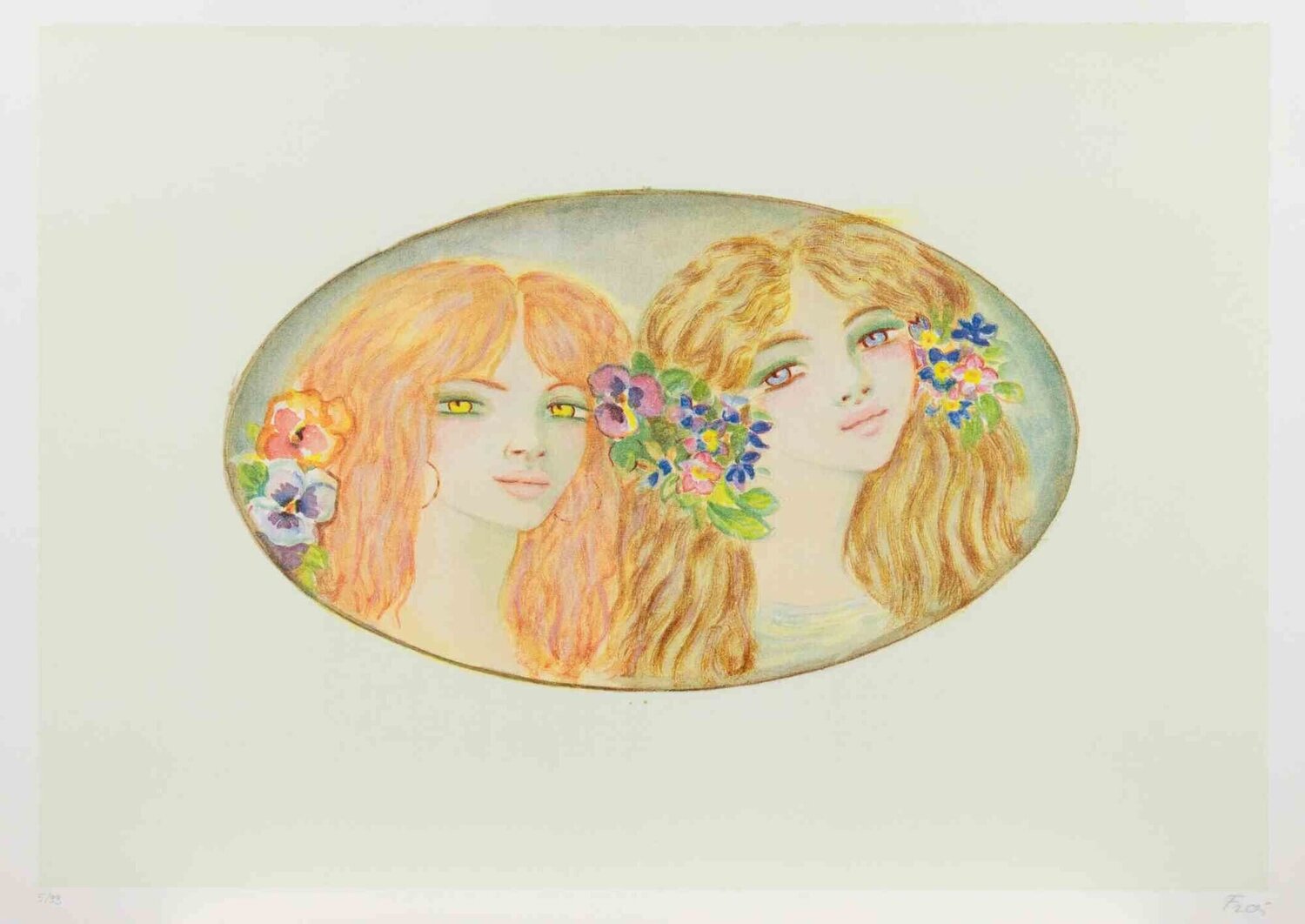 Two Girls Felicita Frai Stampa in vendita