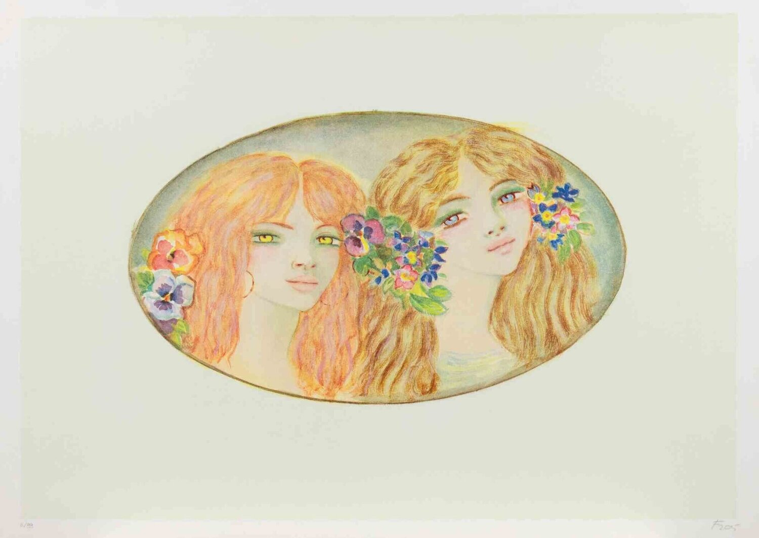Two Girls Felicita Frai Stampa in vendita