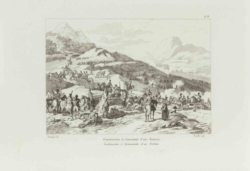 Construction et Armement d'une Redoute von Jean-Baptiste Réville, Druck kaufen auf Singulart
