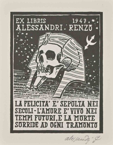 Ex Libris Renzo Alessandro by Renzo Alessandri, Print for Sale on Singulart