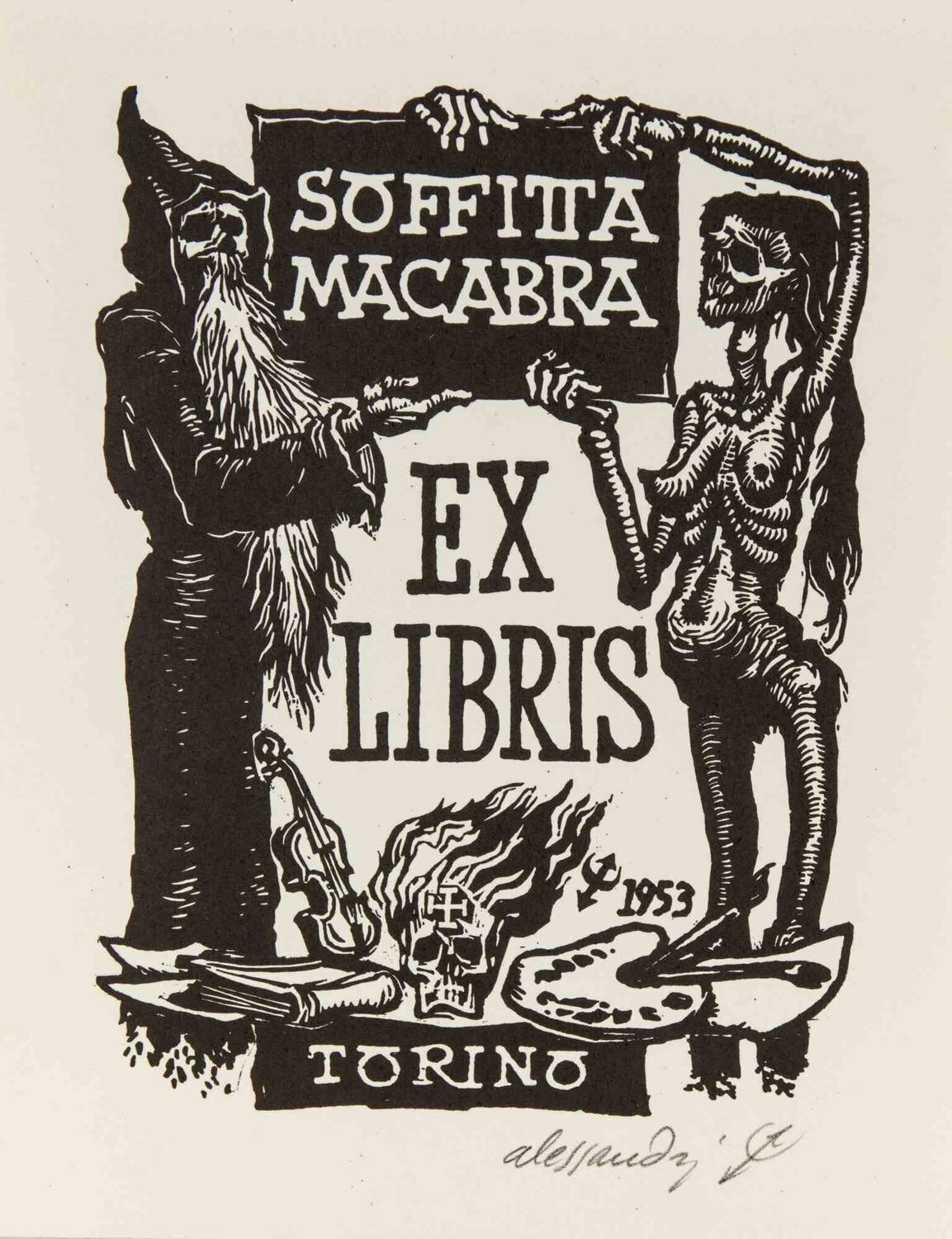 Macabre Attic Renzo Alessandri Stampa in vendita