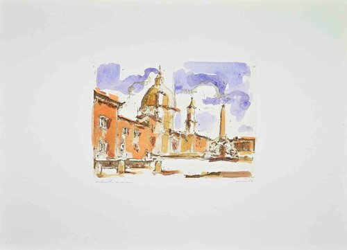 View of Piazza Navona (Rome) van Franco Marzilli, Afdruk te koop op Singulart