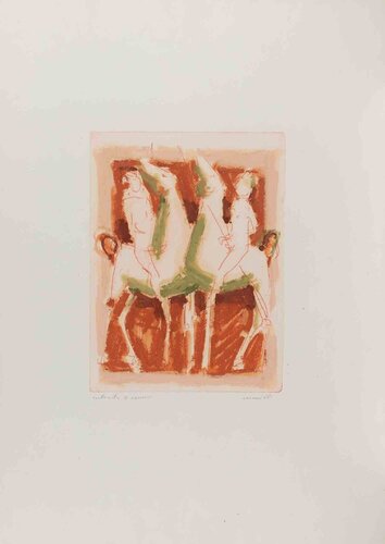 Homage to Marino Marini van Franco Marzilli, Afdruk te koop op Singulart