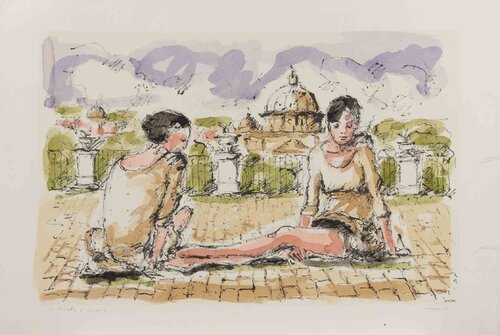 Ballerinas by Franco Marzilli, Print for Sale on Singulart