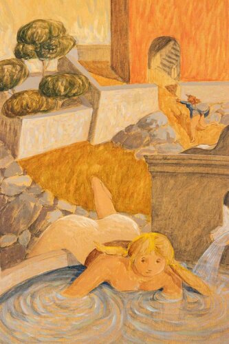 La Plonge (The Dive) von Alberto Gallerati, Malerei kaufen auf Singulart