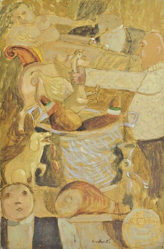 Thinking about Thil Ulenspiegel von Alberto Gallerati, Malerei kaufen auf Singulart