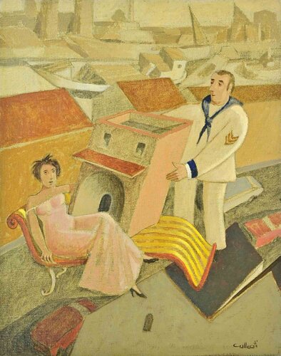 I'll Buy a House in Pescara van Alberto Gallerati, Schilderij te koop op Singulart