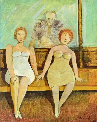 In the Waiting Room von Alberto Gallerati, Malerei kaufen auf Singulart