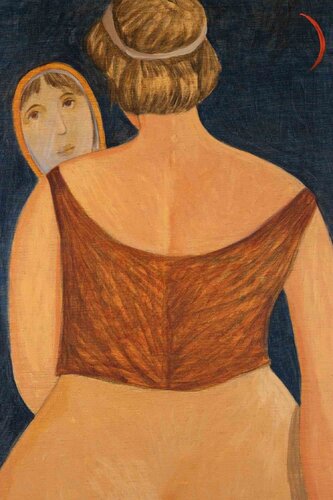 A Magnifying Mirror von Alberto Gallerati, Malerei kaufen auf Singulart