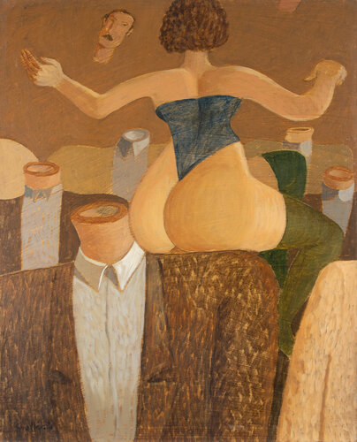 A Woman on a Shoulder van Alberto Gallerati, Schilderij te koop op Singulart