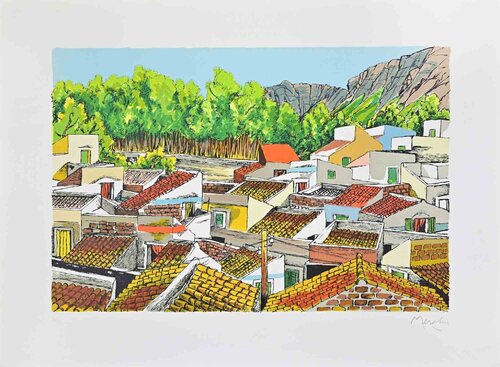 Landscape in Sicily von Renzo Meschis, Druck kaufen auf Singulart