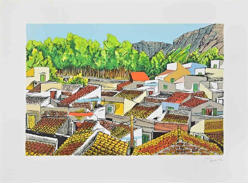 Landscape in Sicily par Renzo Meschis, Édition en vente sur Singulart