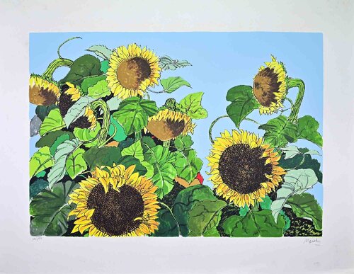 Sunflowers von Renzo Meschis, Druck kaufen auf Singulart