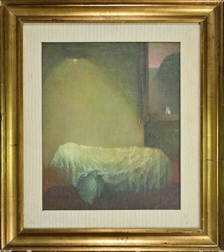 Interior by Giovanni Gromo, 油畫 for Sale on Singulart